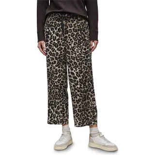 Street One Style LTD QR Emee Print HW Wide Leg Black 40