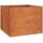 Hochbeet Rostig 100 x 100 x 77 cm Braun