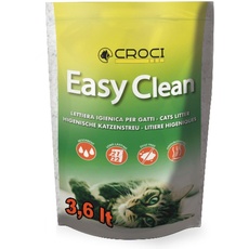 Croci Easy Clean – Silikon-Katzenstreu – Sandstreu für Katzen in Siliziumkristallen – Katzenstreu mit hoher Saugfähigkeit und leicht zu reinigen, 3,6 Lt