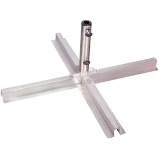 Doppler Schirmständer Edelstahl Silber