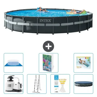 Ultra XTR Pool Rund - 732x132 cm - 6-teilig S670 - Grau