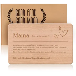 Mama Frühstücksbrettchen, Geschenk Für Mama, Frühstücksbrettchen Mit Gravur Buchenholz, Beste Mama Geschenke, Personalisiert Geburtstagsgeschenk Geschenke für Mama