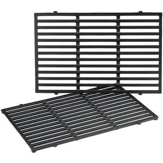 GFTIME 49,5 x 32,5cm 7524 Grillrost Gusseisen für Weber Genesis E-310/320/330, S-310/320/330, EP-310/320/330, CEP-310/320/330 (2007-2016), Grillrost für Enders Monroe 3 Gasgrill, 7528, 2 Stücke