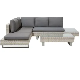 Beliani Loungeset hellbraun