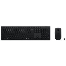Lenovo Professional - keyboard and mouse set - QWERTY - Danish - grey - Tastatur & Maus Set - Dänisch - Grau