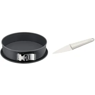 ORIGINAL KAISER La Forme Plus Springform 30 cm rund, Flachboden & Classic Kuchenlöser 24 x 3,5 cm, einfaches und schnelles Lösen, schonend zu allen Oberflächen, spülmaschinengeeignet, Weiß