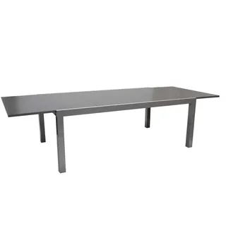 Ausziehtisch MARINA 200/300x110cm Aluminium + Glas ausziehbar Gartentisch Tisch