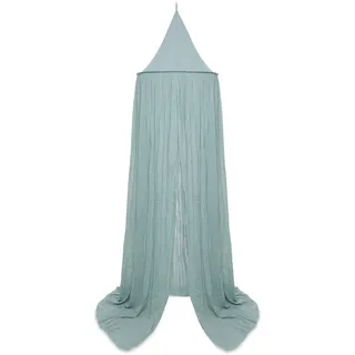 Jollein Baldachin Vintage Sea Green - Höhe 245 cm - Oeko-TEX-Zertifziert - Betthimmel Babybett Kinderzimmer