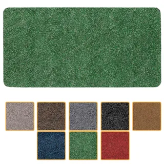 ANRO Fußmatte Schmutzfangmatte waschbar wasserdicht robust Schmutzfänger für Eingang, Haustür, Flur, Küche, Schlafzimmer Poet 40x80cm Carpet Grün