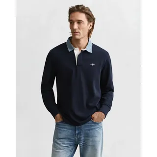 GANT Regular Chambray Heavy Rugger blau XXL