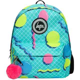 hype Rucksack für Schule, Uni, Freizeit, Arbeit, Wandern, für Kinder, Jungen, Mädchen, Teenager, Männer und Frauen, Multi-Retro, Einheitsgröße, Casual