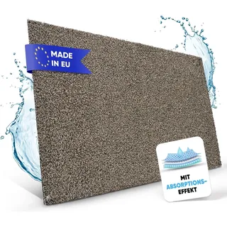 Entrando Schmutzfangmatte 100x250 cm - Teppich-Läufer für Flur, Granit | Langer Schmutzfangläufer aus Baumwolle für Eingangsbereich, Gang und Treppenhaus - 250 cm lang, rutschfest, saugstark