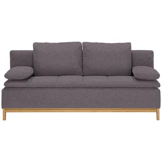 Joka Schlafsofa , Grau , Textil , Eiche , Uni , Füllung: Schaumstoff, Vlies , 200x96x88 cm , Made in Austria , Stoffauswahl , Wohnzimmer, Sofas & Couches, Schlafsofas, Dauerschläfer Sofas