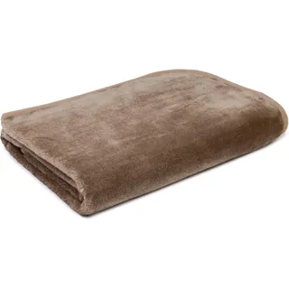 Gözze Haustierdecke Cashmerefeeling Plaid 75 x 100 cm Grau/Taupe