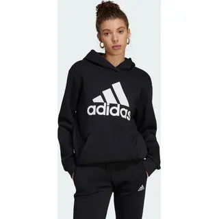 Adidas Essentials Logo Boyfriend Hoodie Black / White XS