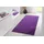Wohnzimmerteppich einfarbig Modern Velours Teppich für Esszimmer Wohnzimmer Kinderzimmer Flur Schlafzimmer Küche Lila 80x200cm