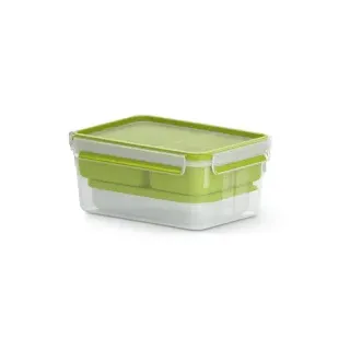 Emsa Clip & Go, Lunchbox, Grün, Transparent