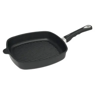 AMT GASTROGUSS Bratpfanne eckig, induktionsgeeignet, Länge: 280 mm, Grillboden
