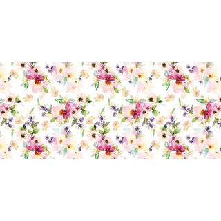 d-c-fix Wachstuchtischdecke PVC-free Spring Blossom - abwaschbar wasserdicht - In- & Outdoor - Wachstuch Plastik-Tischdecke Wachstischdecke Tischtuch - 140 cm rund