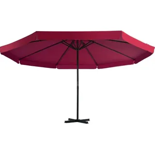 vidaXL Sonnenschirm mit Tragbarem Sonnenschirmständer Rot - Rot