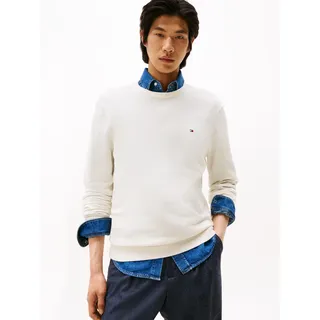 Tommy Hilfiger Essential Cotton mit Rundhalsausschnitt, Elfenbein Ivory Petal), - 2XL