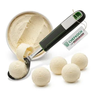CHEFKOCH Eisportionierer Premium – Zum Formen leckerer Eiskugeln für das perfekte Eisvergnügen – Zum Portionieren von cremigem Eis, erfrischendem Sorbet und vielen anderen Desserts