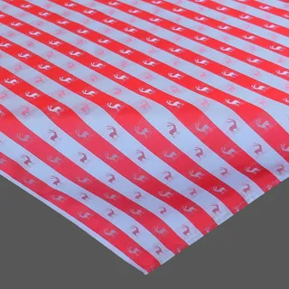 Tischwäsche mit Hirschmotiv Karo rot - 110 x 110 - Rot