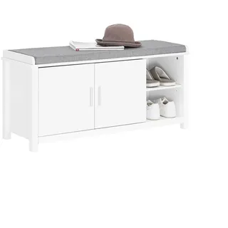 SoBuy Schuhbank 105 x 51 x 35 cm Sitzbank / weiß