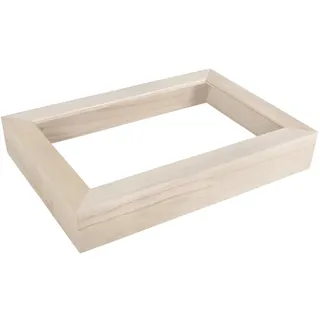 Rayher Holz-Rahmen mit Acrylglas, 30 x 21 x 5 cm, 3D Bilderrahmen tief zum Befüllen, Objektrahmen mit Glas, Holz, FSC zertifiziert, 62788000