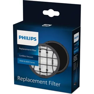 versuni Philips Original Cordless VC 7000 & 8000 Series Replacement Filter, Inklusive waschbarem Schaumstofffilter und Einlassfilter, kompatibel mit: XC7053, XC7055, XC7057, XC8055, XC8057 (XV1681/01)