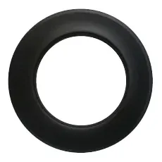 Senotherm Rosette 120 mm schwarz für 2mm Rohre eingezogen