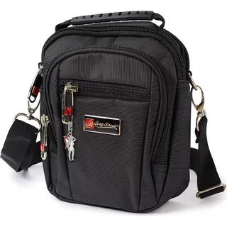 Bag Street Damen Herren Gürteltasche Polyester schwarz OTJ251S - Schwarz