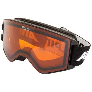 Alpina Sports Narkoja DH Skibrille Kunststoff/Polycarbonat Schwarz-Orange 100% UV-Schutz, A7264 1 31