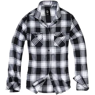 Brandit Textil Bluse Amy Flanell Schwarz/Weiß M