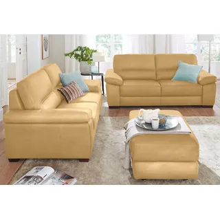 Calia Italia »Gaia, hochwertige Garnitur aus 2-Sitzer & 3-Sitzer im edlen Design« Set, 2 Stk. tlg. aus pflegeleichtem Luxus-Microfaser Ginevra Hydro Care,