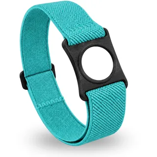 Diasticker® | Freestyle Libre 3 - Fixierband | Flexibel - Wasserfest - Starker Halt | Sensor-Schutz, Fixierung für Freestyle Libre Sensor | Halter: Schwarz (Small: 18-25 cm, Türkis)