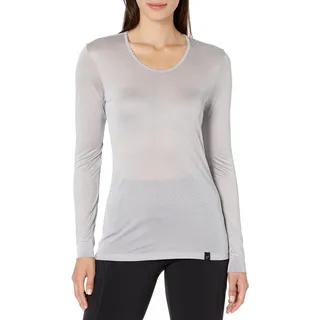 Terramar Damen-Oberteil, Unterbekleidung, Langarm, Thermasilk Pointelle, U-Ausschnitt, Grau, Größe XS