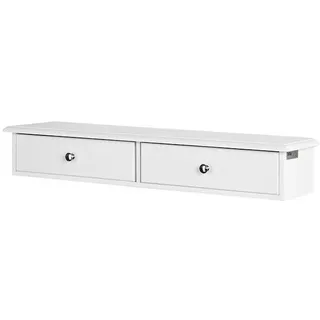 SoBuy Wandregal 64 x 10 x 15 cm Weiß