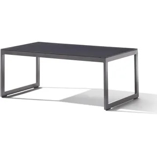 Sieger Loungetisch mit Glasplatte 110x60x44 cm