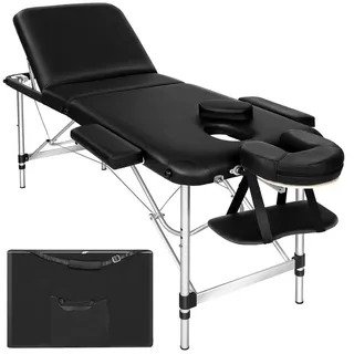 tectake Massageliege 3 Zonen, 210 x 95 x 90 cm,schwarz , Schwarz , Metall , 61x68x180 cm , Freizeit & Co, Wellness & Gesundheit, Gesundheit
