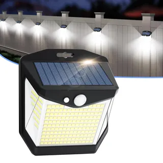 Vanranger Solarlampen LED Außen mit Bewegungsmelder Aussen Solar Lampe 3 Modi 248 LED Outdoor Strahler IP65 mit 270°Beleuchtungswinkel Wasserdichte Solarlampe für Garten Hof Stufen Deck Haustüren