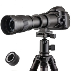 JINTU 420-800mm f/8.3 Handbuch Telefoto Zoom Objektiv Kompatibel mit Canon Digital EOS Rebel EOS-M, EOS M2, M5, M6, M6 Mark II, M10, M50, M50 II, M100, M200 Kameras