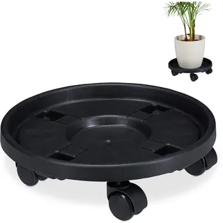 Relaxdays Pflanzenroller rund 35,5 cm