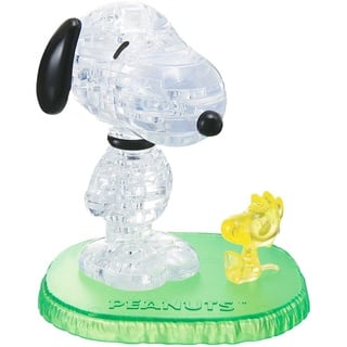 Crystal Puzzle | 3D Snoopy Woodstock | Transparentes Design | 41 Teile | Bausatz für Kinder und Erwachsene | HCM Kinzel