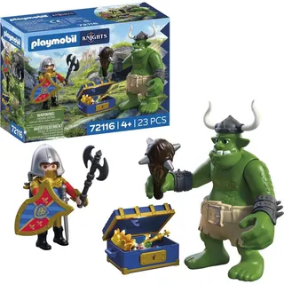 Playmobil Knights Troll mit Löwenritterschatz 72116