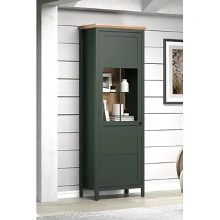 trendteam Vitrine mit LED-Beleuchtung und 1 Tür H198 cm - Stanton , Holzwerkstoff , 69x69x198 cm , Esszimmer, Vitrinen, Vitrinenschränke