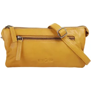 WouWou Umhängetasche echt Leder, gelb