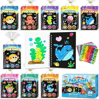 funnyb&g Folienkunst-Mitgebsel Kindergeburtstag im Alter von 4–12 Jahren, Preise für Kinder im Klassenzimmer, Give aways kindergeburtstag,Kunsthandwerk in 8 Stilen für Mädchen Jungen (Klassisch