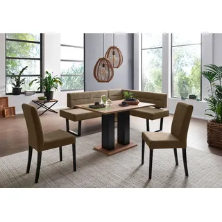 massivline & more massivline&more Eckbankgruppe »Martina« 5 Stk. tlg. frei im Raum stellbar, braun