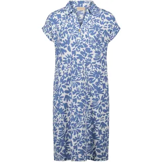 Bodykleid CARTOON "Casual-Kleid mit überschnittenen Ärmeln", Damen, Gr. 36, EURO, blau (weiß, hellblau), Obermaterial: 98% Polyester PES. 2% Elasthan EL., Kleider Bodykleid